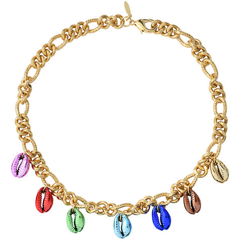 Rainbow Shell Necklace – ALLTHEMUST